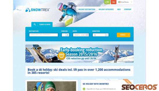 snowtrex.ie desktop előnézeti kép
