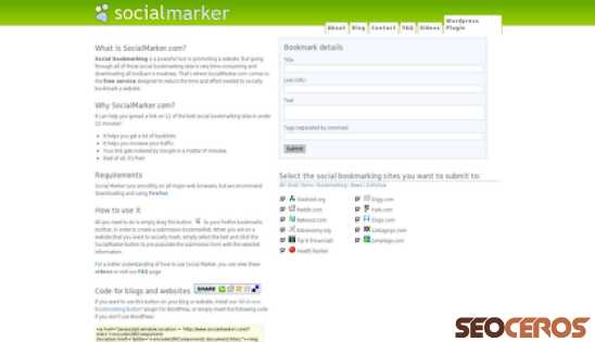 socialmarker.com desktop förhandsvisning