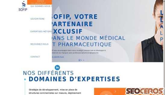 sofip-sa.fr desktop előnézeti kép