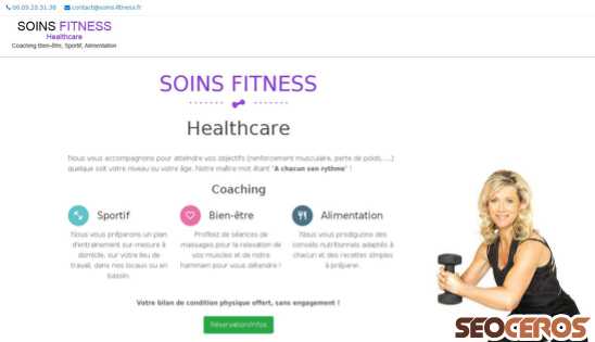 soins-fitness.fr desktop náhled obrázku