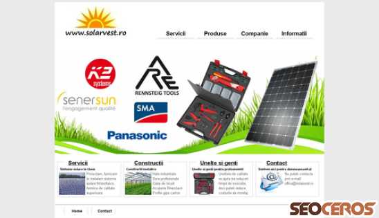 solarvest.ro desktop Vista previa