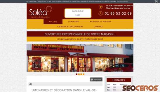 solea-chennevieres.fr desktop náhľad obrázku