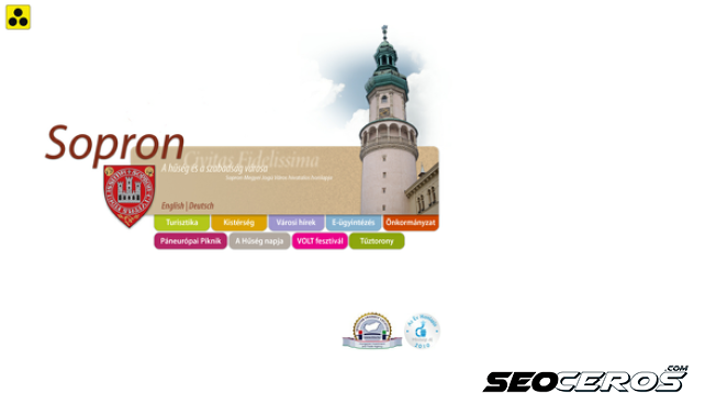 sopron.hu desktop náhľad obrázku