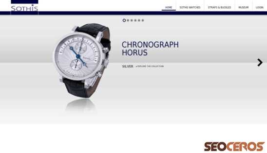 sothis-watches.com desktop prikaz slike