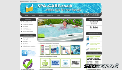 spa-care.co.uk desktop preview