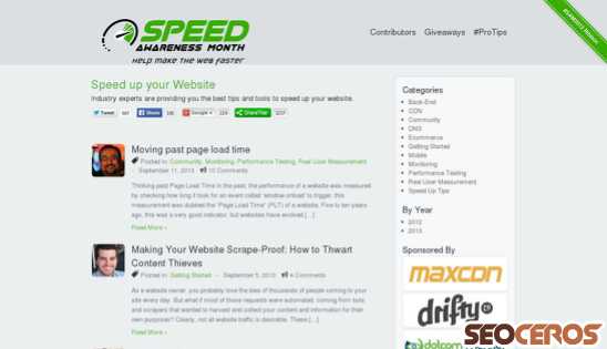 speedawarenessmonth.com desktop előnézeti kép
