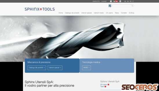 sphinx-tools.ch/it desktop előnézeti kép