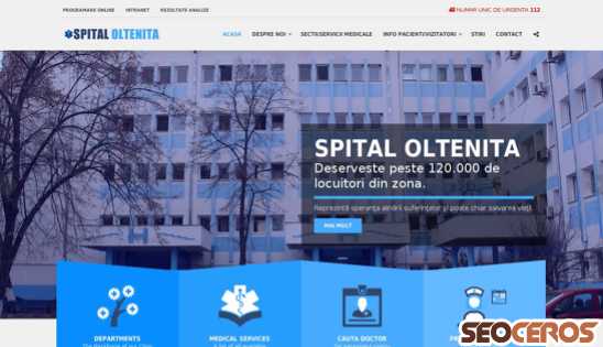 spitaloltenita.ro desktop előnézeti kép