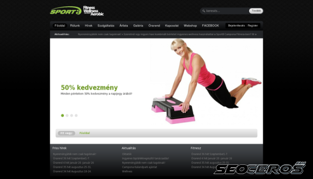 sport8fitnesz.hu desktop náhľad obrázku