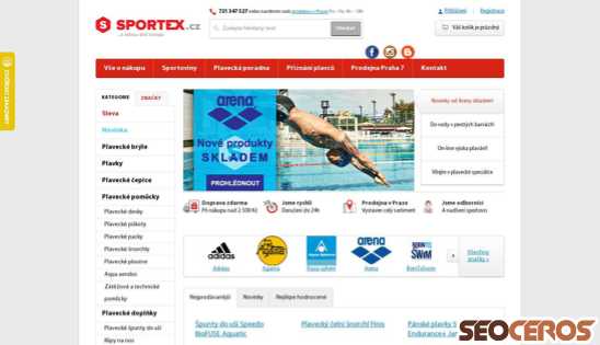 sportex.cz desktop Vorschau