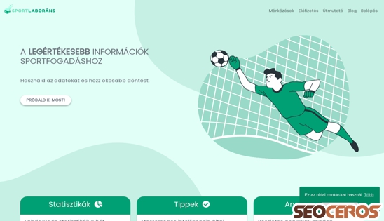 sportlaborans.hu desktop obraz podglądowy