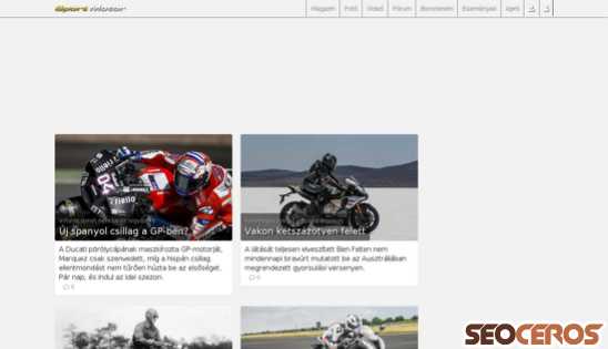 sportmotor.hu desktop náhľad obrázku