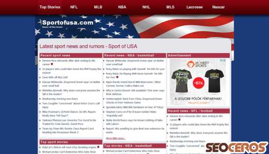 sportofusa.com desktop preview