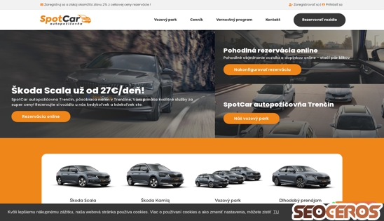 spotcar.sk desktop előnézeti kép