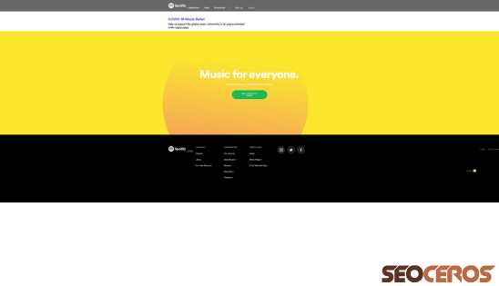 spotify.com desktop previzualizare