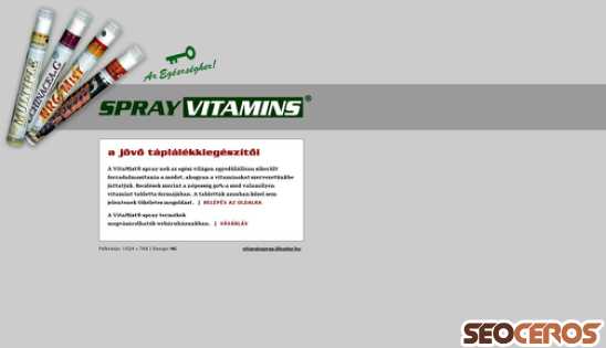 sprayvitamin.hu desktop förhandsvisning