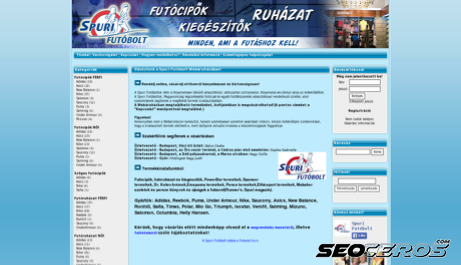 spurifutobolt.hu desktop Vista previa