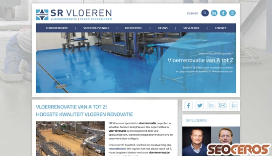 sr-vloeren.nl desktop náhled obrázku