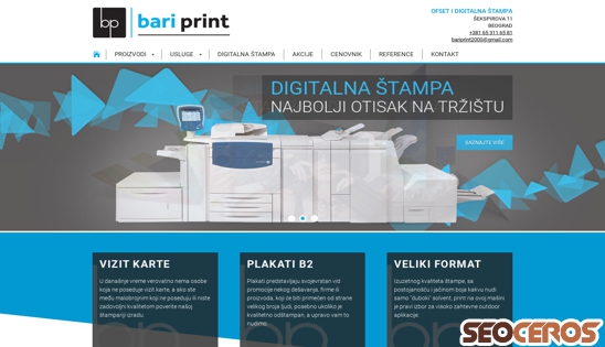 stamparija-bariprint.rs desktop förhandsvisning
