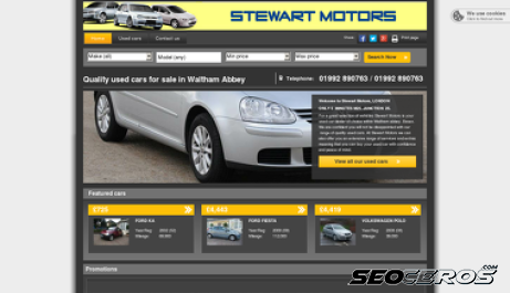 stewartmotors.co.uk desktop preview