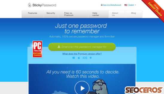 stickypassword.com desktop előnézeti kép