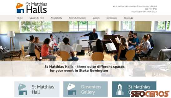 stmatthiashalls.org.uk desktop previzualizare