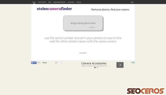 stolencamerafinder.com desktop preview