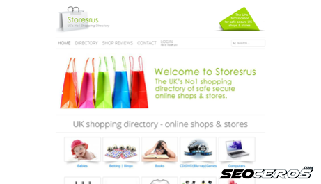 storesrus.co.uk desktop náhled obrázku