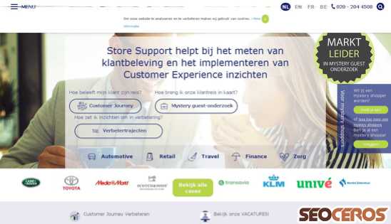 storesupport.nl desktop vista previa
