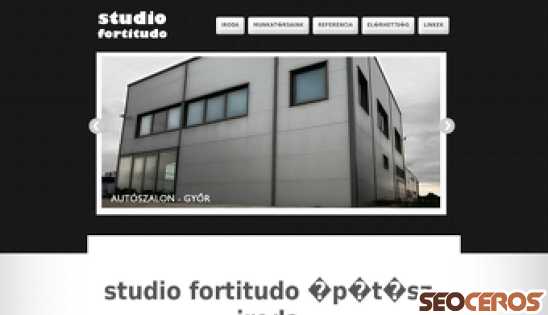 studiofortitudo.hu desktop förhandsvisning