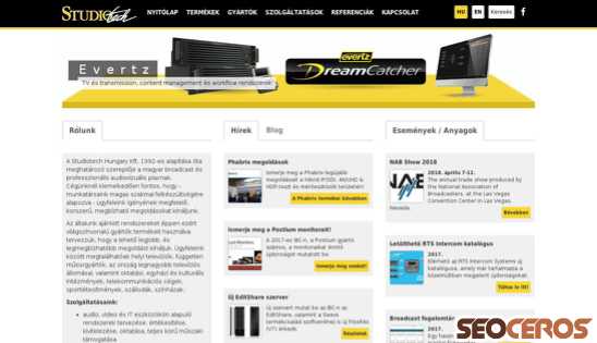 studiotech.hu desktop náhled obrázku
