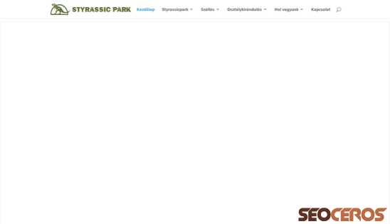 styrassicpark.hu desktop preview