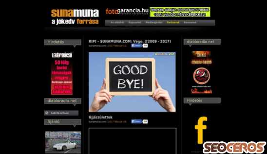 sunamuna.com desktop prikaz slike