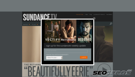 sundance.tv desktop förhandsvisning