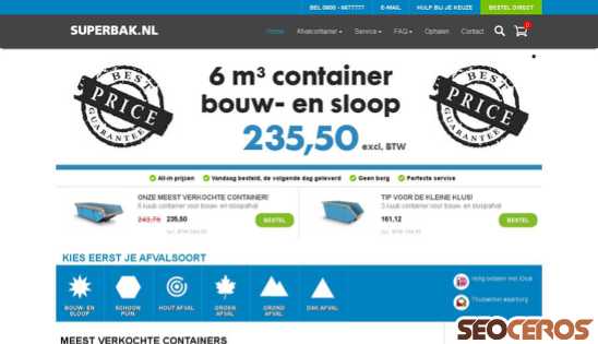 superbak.nl desktop förhandsvisning