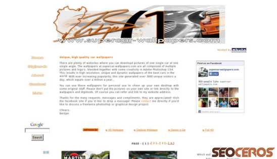 supercar-wallpapers.com desktop előnézeti kép