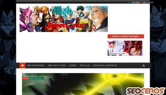 supergoku.com desktop náhľad obrázku