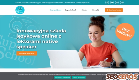 superschool.edu.pl desktop förhandsvisning