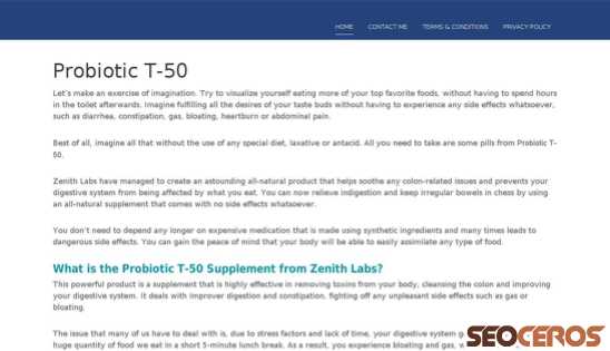 supplementprobiotic.com desktop förhandsvisning
