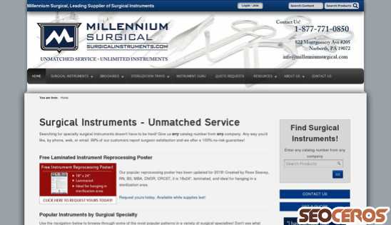 surgicalinstruments.com desktop previzualizare