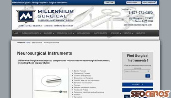 surgicalinstruments.com/spine-instruments/neurosurgical-instruments desktop előnézeti kép