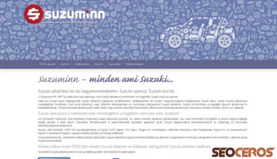 suzuminn.hu desktop náhľad obrázku