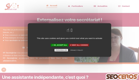 sv-secretariat.fr desktop preview