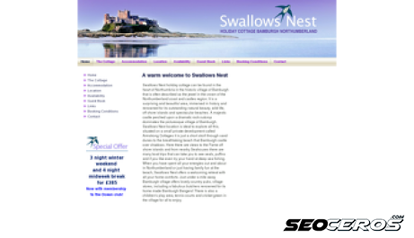swallowsnest.co.uk desktop previzualizare