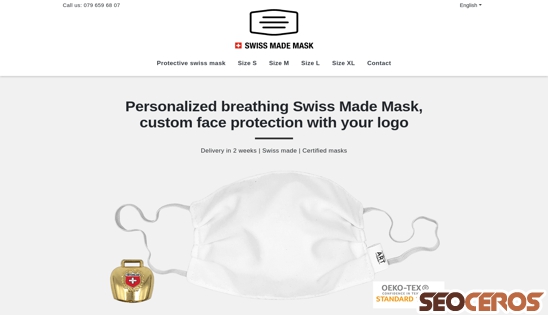 swiss-made-mask.ch/en desktop obraz podglądowy