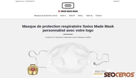 swiss-made-mask.ch/fr desktop náhled obrázku