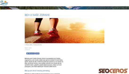 swissnatural.sk/beh-a-nase-zdravie desktop náhled obrázku