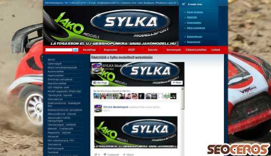 sylkamodell.hu desktop előnézeti kép