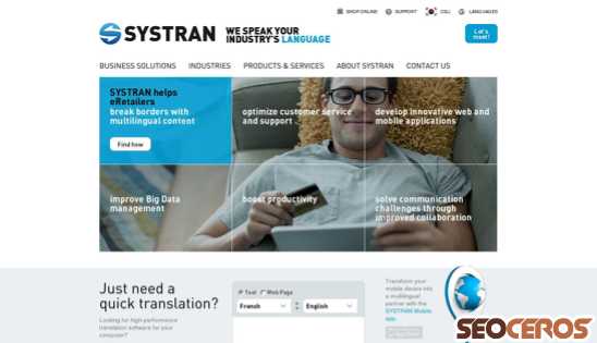 systransoft.com desktop előnézeti kép