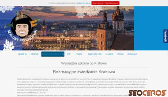 szalonyprzewodnik.pl/oferta-dla-szkol/zwiedzanie-krakowa desktop előnézeti kép